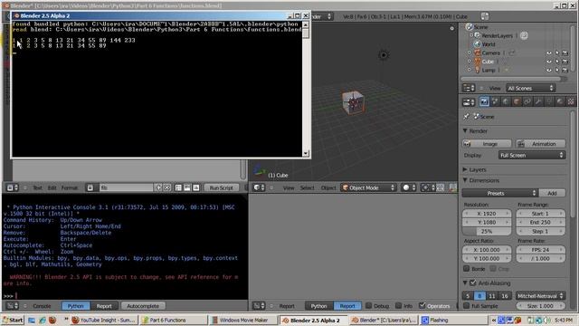 Ira Krakow's Python 3 Tutorial Part 6 (Functions) смотреть онлайн