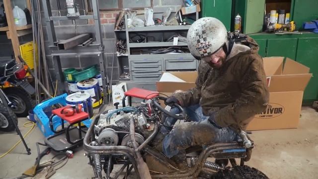 4WD Power Wheels Go Kart Gets New Suspension + Gearing! 228cc Ford Bronco Build