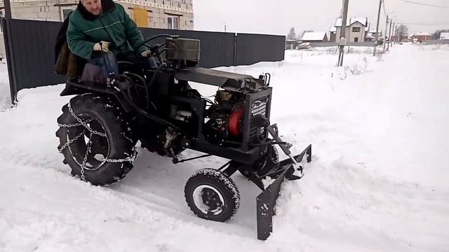 Самодельный минитрактор дизель 10л.с. снег 2022 смотреть онлайн