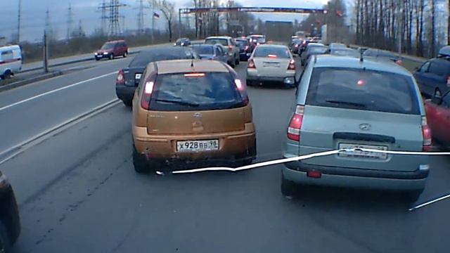 11-04-04н 19-29.Кольцо Софийской перед Колпино. Пробка смотреть онлайн