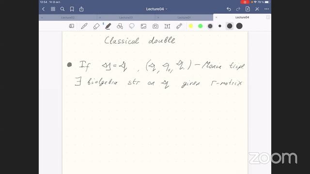 M. Bershtein -- Introduction to Quantum Groups 04 -- Classical r-matrix смотреть онлайн