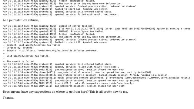 Ubuntu: PHP 7 and apache displays plain text and cannot be restarted смотреть онлайн