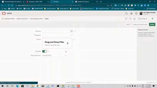 Chunked Multiple File Upload with AJAX in Oracle APEX смотреть онлайн