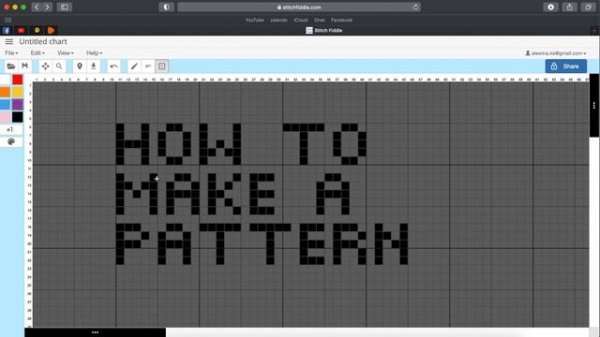 How to use Stitch Fiddle || On-line cross-stitch pattern making tutorial!! All my tips and tricks ♥