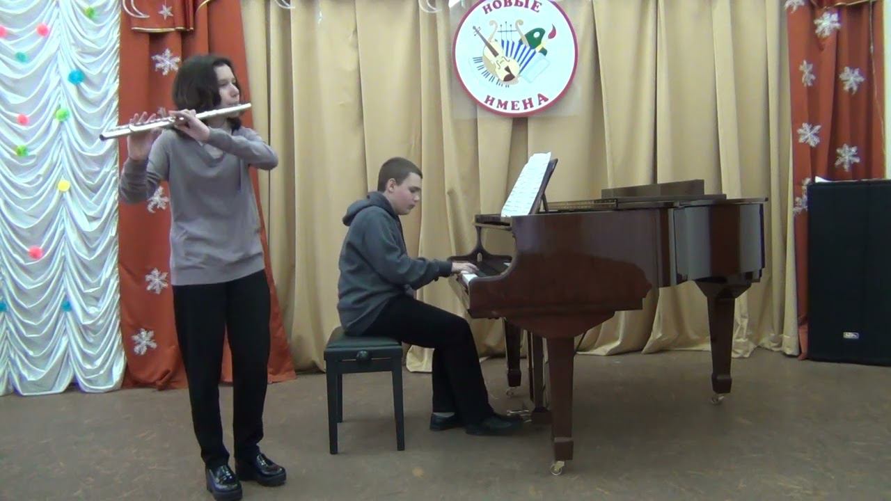 В.А.Моцарт. Аллегретто Исп. Левтерова Ульяна, Малёванный Юрий смотреть онлайн