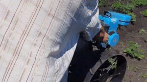 Мотоблок Нева 2 и окучник для картошки