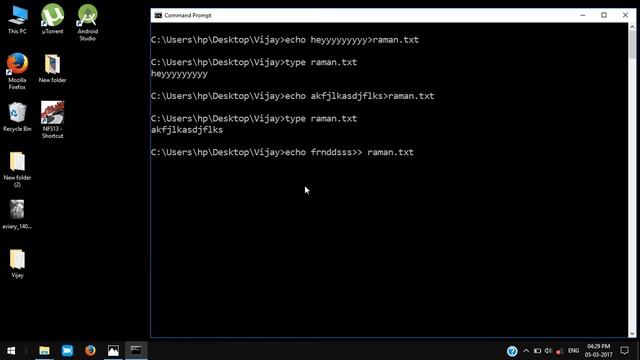Windows Command Line Tutorial 7 Deleting and Appending to Files смотреть онлайн