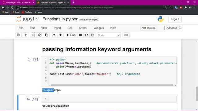 positional and keyword arguments in python with examples |Function in python 3 (Part-2) смотреть онлайн