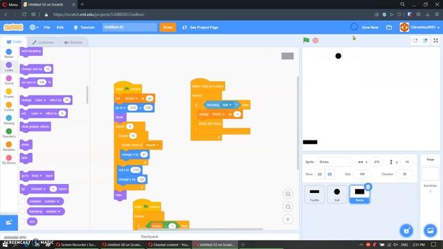 Scratch 3.0 Tutorial: How to Make a Brick Breaker Game смотреть онлайн