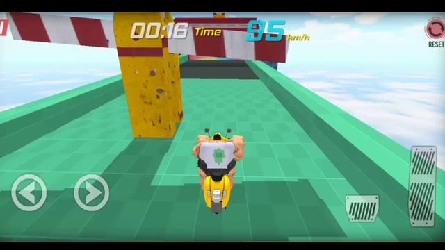 Super Hero Bike Mega Ramp - Racing Simulator / Bike Game with Hulk / Android Gameplay смотреть онлайн