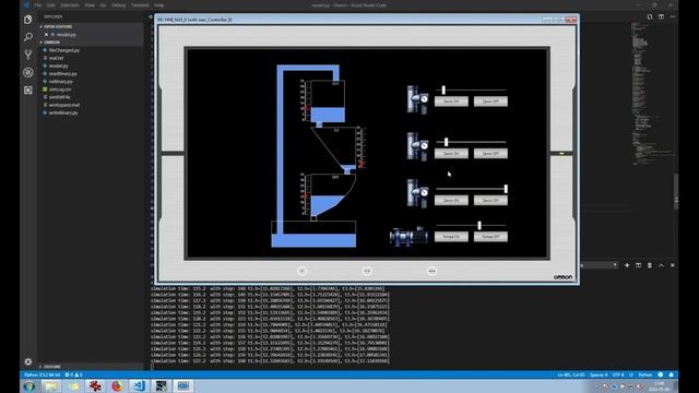 Omron PLC SIM to Python communication смотреть онлайн