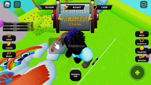 78 Million Strength Strongman Simulator Roblox смотреть онлайн