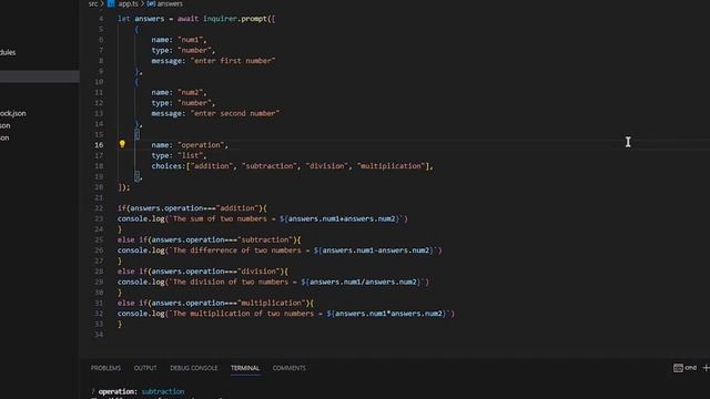 TypeScript Lecture 13 Inquirer & Chalk смотреть онлайн
