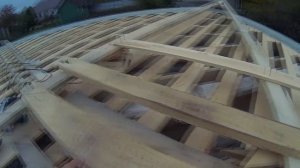 7. Строительство шатровой четырехскатной крыши