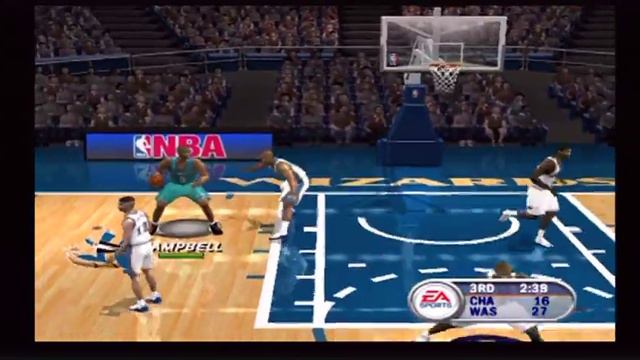 NBA Live 2002 PS2 Throwback | Charlotte Hornets vs Washington Wizards Gameplay смотреть онлайн