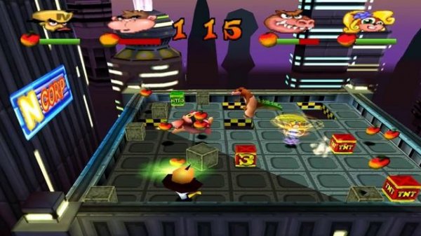Crash Bash - Battle Mode - Space Bash (Hard) - ePSXe 1.8.0