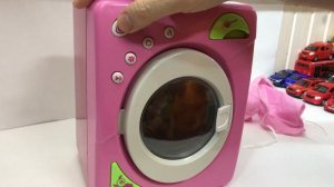 Игрушечная стиральная машина с вращением барабана