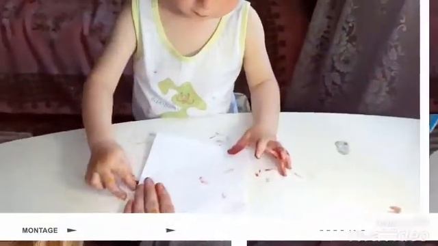 Рисовали с Максом с помощью нити. смотреть онлайн