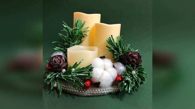 БЕСПЛАТНЫЙ мастер-класс по созданию Новогоднего подсвечника от @olnevadecor смотреть онлайн