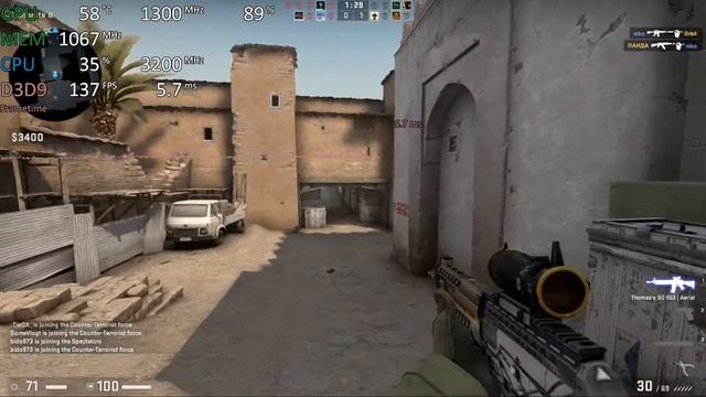 Ryzen 4700U Vega 7 CS:GO Gameplay Benchmark смотреть онлайн