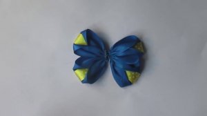 Простые бантики -  бабочки ЗА 5 МИНУТ из атласных лент своими руками!