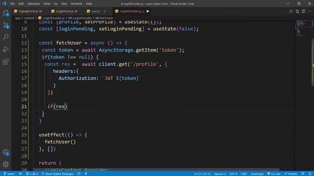Stay Logged in With AsyncStorage & Logout - React Native смотреть онлайн