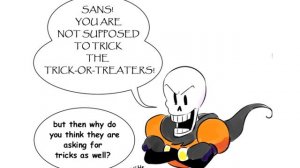 Undertale Halloween! Undertale Comic Dub With Papyrus, Sans, and Toriel!