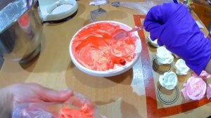 РОЗЫ из СУПЕР КРЕМА / Использую 3 насадки / Цветы из СТАБИЛЬНОГО  КРЕМА /МК Olya konditer