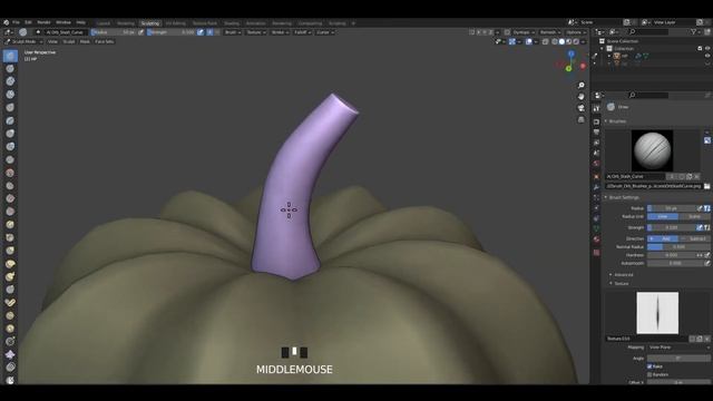 Blender 2.91 - Stylized Pumpkin | Modelling,UV Unwrapping,Sculpting,Texturing смотреть онлайн