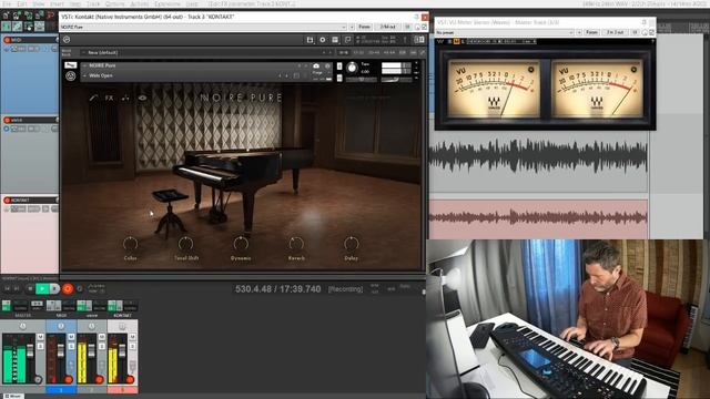 Native Instruments NOIRE piano demo - Lots of playing! смотреть онлайн