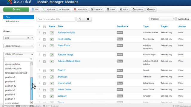 Using the Joomla 3 Administrator Area смотреть онлайн