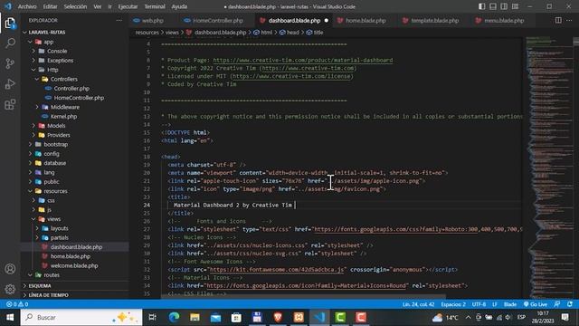6. LARAVEL 9 - Integrar Template BOOTSTRAP aun proyecto смотреть онлайн