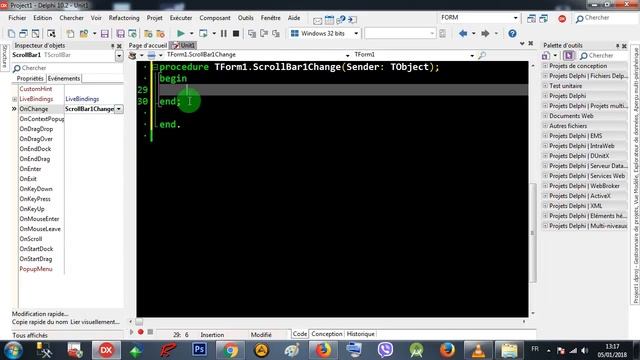 Rad Studio Delphi 014 ScrollBar - 001 Max & Min Position смотреть онлайн