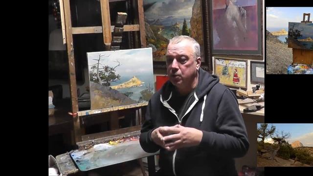 Рисуем вместе морской пейзаж. О пользе этюдов для начинающих художников. Часть 1. смотреть онлайн