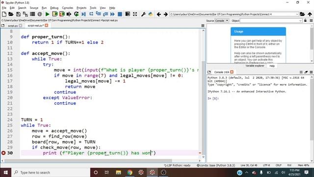 Connect 4 in only 7 minutes! | Python Projects смотреть онлайн