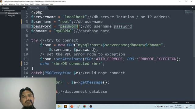 T13 PDO DATABASE CONNECTION PHP MYSQL смотреть онлайн
