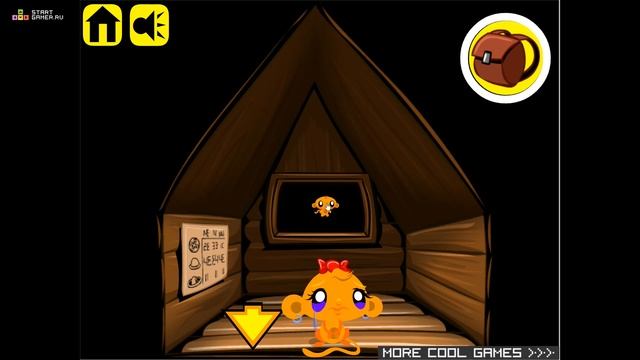 Игра "Счастливая Обезьянка 143" (Monkey GO Happy 143) - прохождение смотреть онлайн