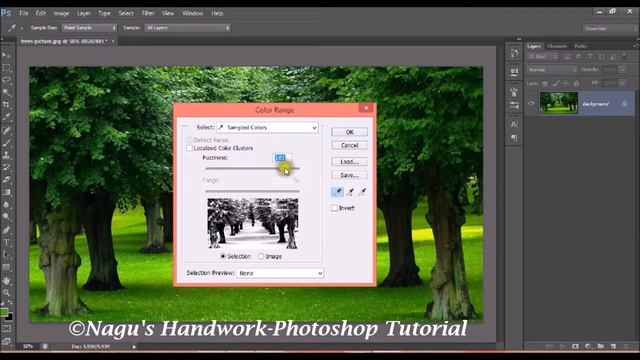 How to convert Summer Landscape into Winter-How to create snow in Photoshop By Nagu's Handwork смотреть онлайн