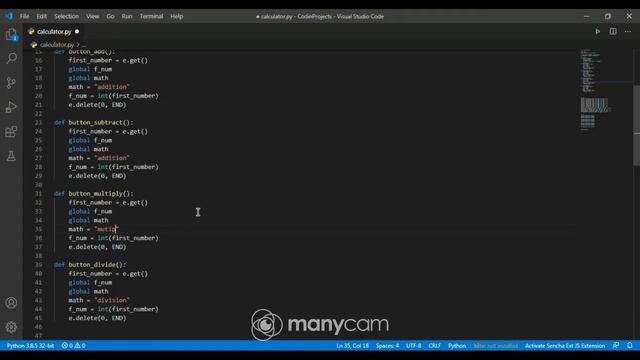 SIMPLE CALCULATOR(PYTHON TKINTER)FOR ADVANCED LEARNERS | ADION смотреть онлайн