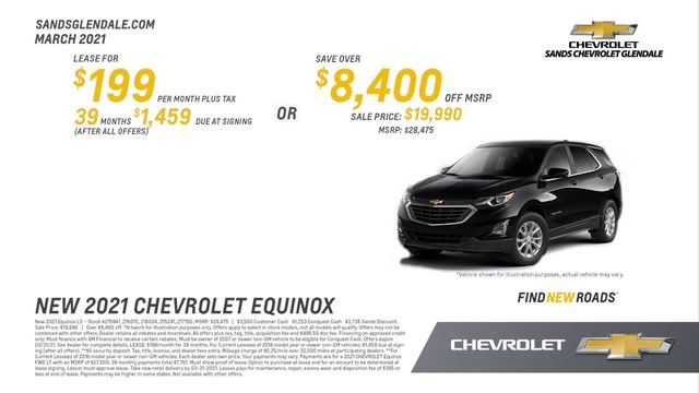 New 2021 Chevrolet Equinox Offer Sands Chevrolet Glendale MARCH SP смотреть онлайн