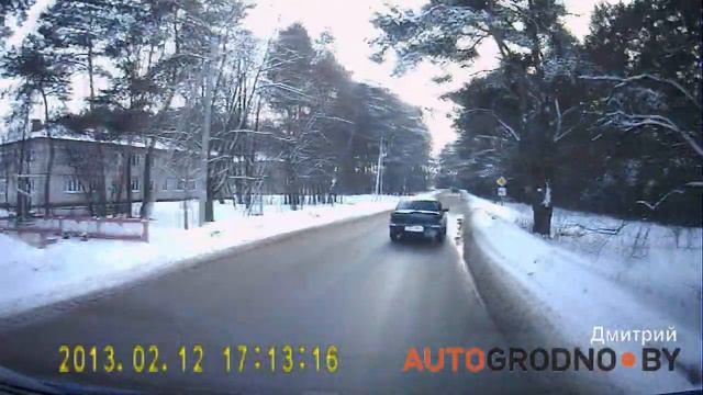 AutoGrodno.by: опасный перекресток в поселке Фабричный смотреть онлайн