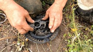 Деревенские будни. Порвалась веревка стартера на мотоблоке, ремонтируем