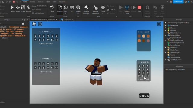 Roblox Studio Advanced Character Customization [ FREE , GIVEAWAY ] смотреть онлайн