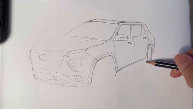 Как нарисовать #Hyundai Creta2.0 #howtodraw  #วาดรูปรถ #someonetoldyouthatyourartcannotmakemoney