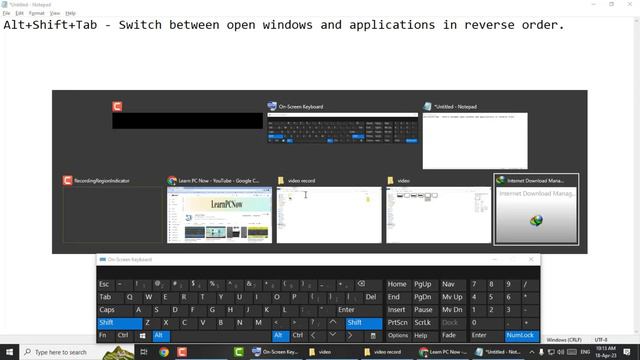 Useful Keyboard Shortcuts| Alt+Shift, Alt+Shift+Tab, Alt+Shift+Esc, Alt+Shift+Print Screen| смотреть онлайн