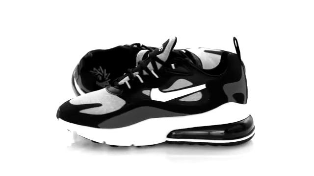 Кроссовки мужские Nike Air Max 270 React Black/Silve смотреть онлайн