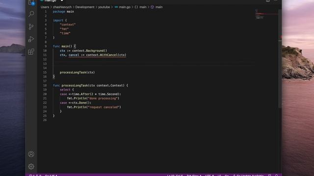 Context в Golang смотреть онлайн