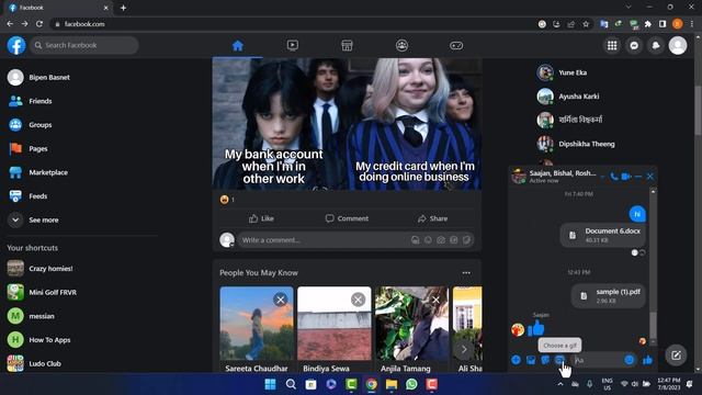 How To Send Share Excel File Through Facebook Messenger ! смотреть онлайн
