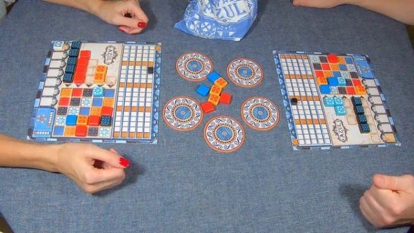 Азул (AZUL). Играем в настольную игру.