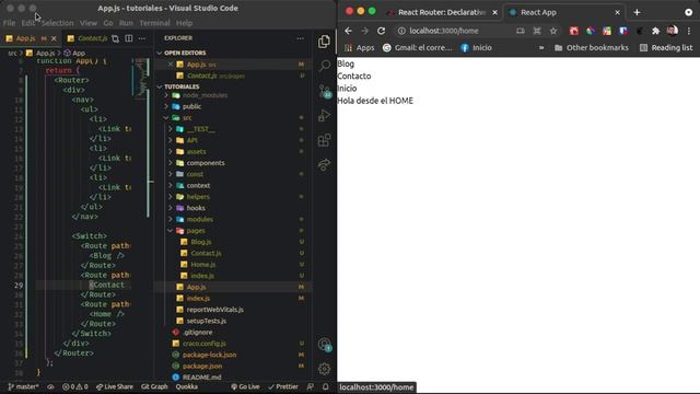 React router dom v5 español | Manejo de rutas en react | Luisito Habla | href vs to смотреть онлайн